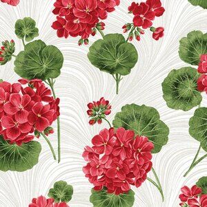 Benartex Geranium Cotton Fabric by the Yard, 1 yard